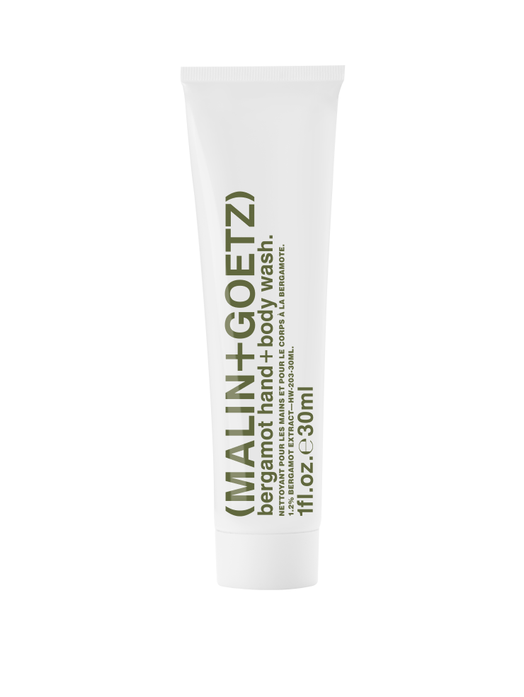 bergamot hand+body wash deluxe sample.