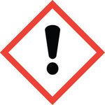 GHS exclamation mark hazard pictogram