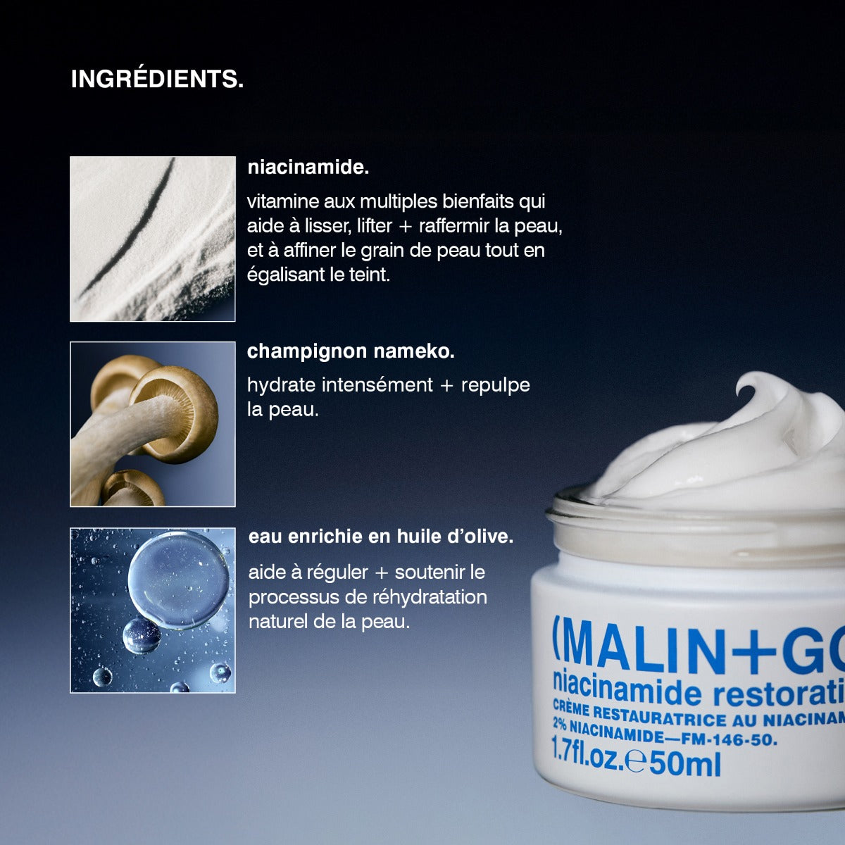 niacinamide restorative cream.